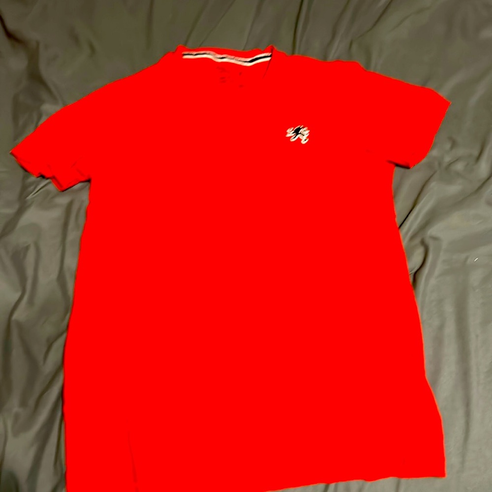 Used red express shirt used but good condition